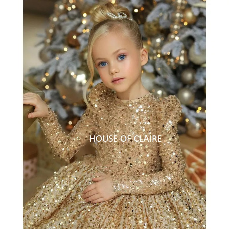 Gold gown best sale for kids