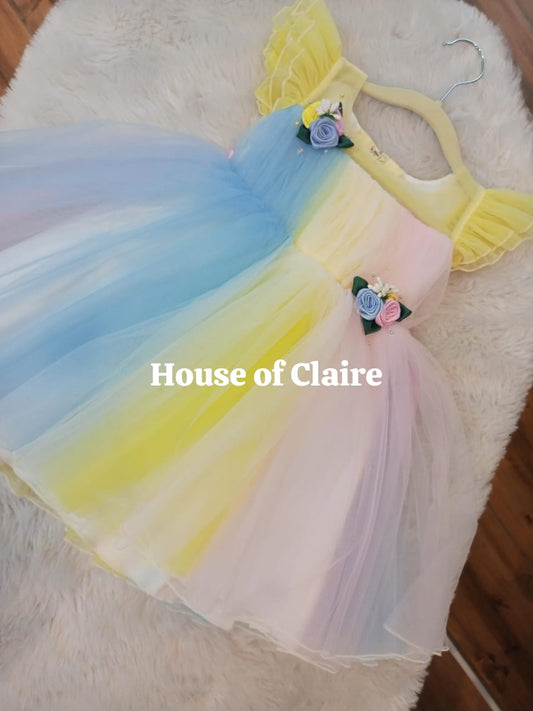 Best selling Unicorn Party wear dress for baby girls 1st and 2nd birthday in Bangalore India online shopping by House of Claire