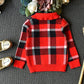 houseofclaire.com Winter Red&Black Scottish Knit Dress set